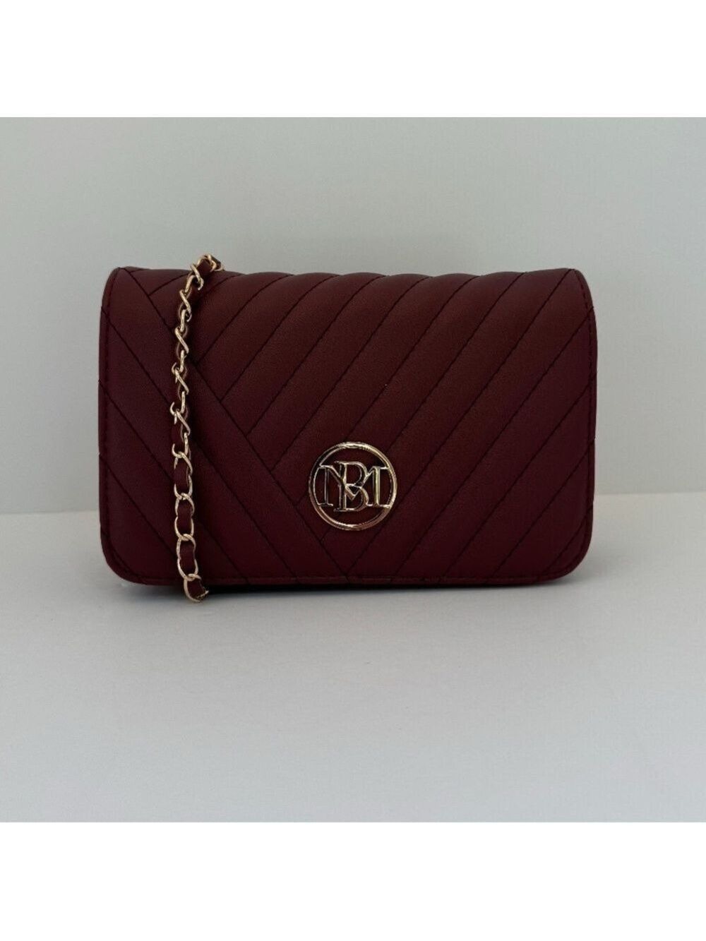 Badgley Mischka Small Crossbody in Wine NWT